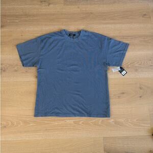 Junk Food Clothing Crew Neck Tee Size L/XL Blue Gray